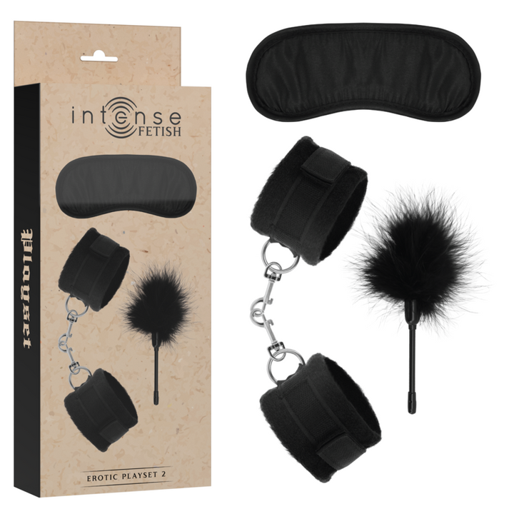 Intense Fetish - Erotic Playset 2 With Handcuffs, Blind Mask