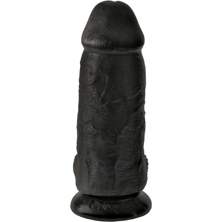 King Cock Chubby Realistic Penis 23 CM Black — Black, PVC