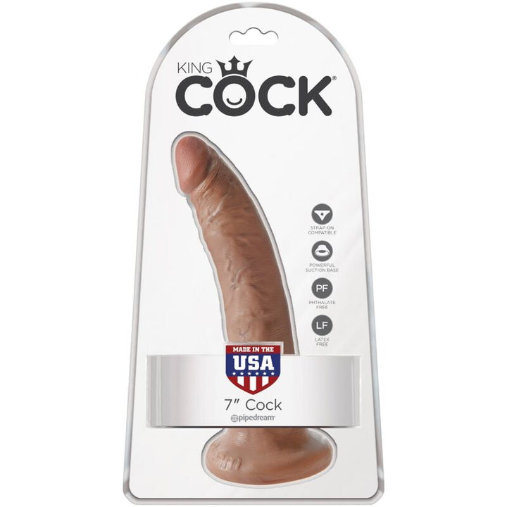 King Cock Realistic Penis 17.5 CM Caramel — Skin