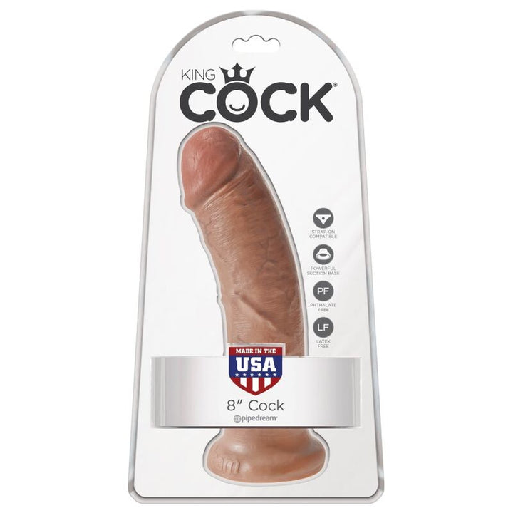 King Cock Realistic Penis 19.5 CM Caramel — Skin