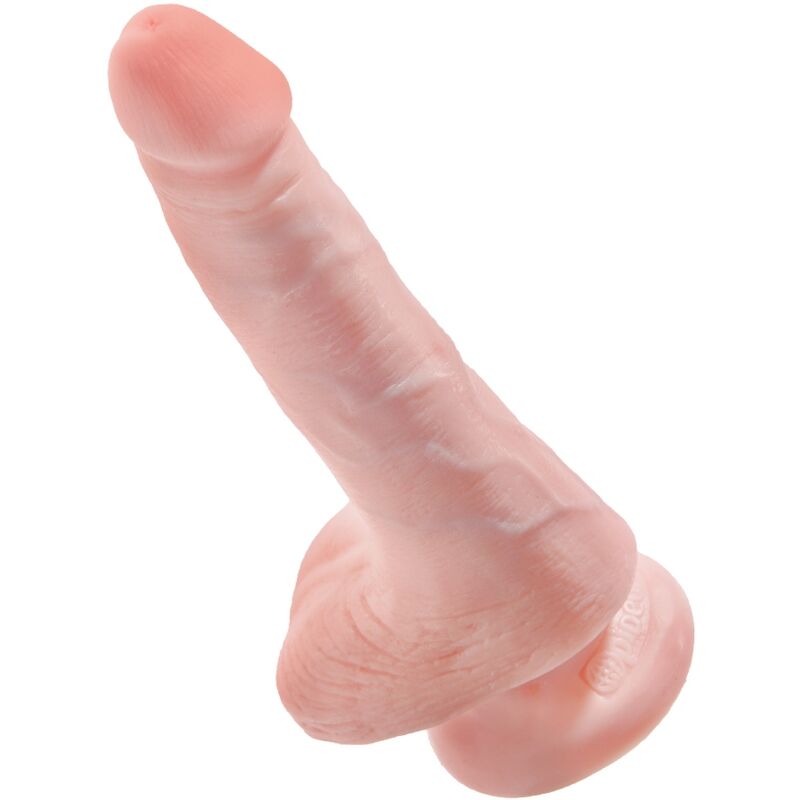 King Cock Realistic Penis With Balls 13.5 CM Light — Skin