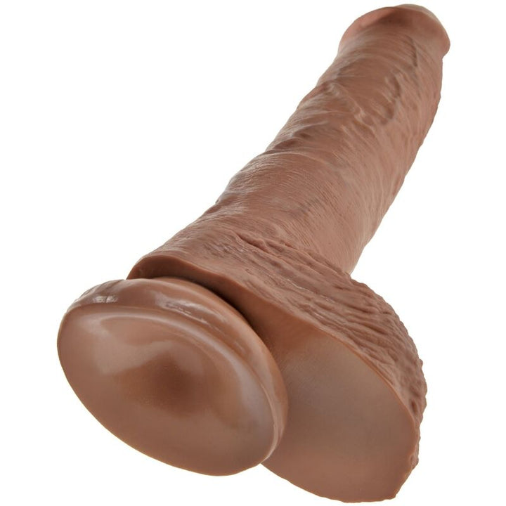 King Cock Realistic Penis With Balls 19.8 CM Caramel — Skin