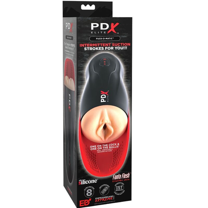 PDX ELITE - STROKER FUCK-O-MATIC VAGINA DOUBLE VIBRATION PENIS &amp; TESTICLES