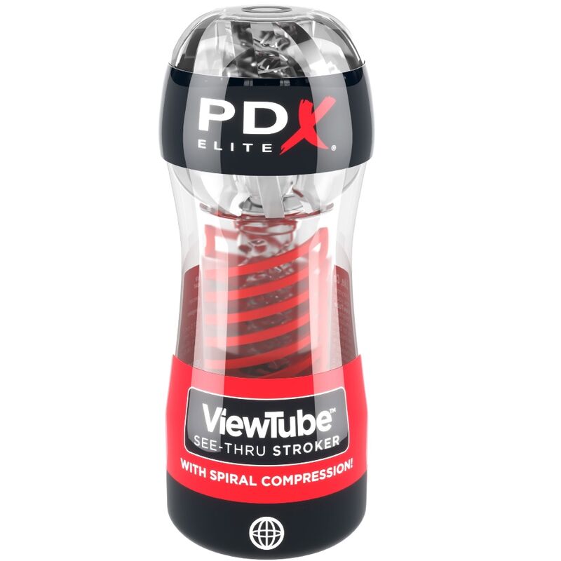 Pdx Elite – Stroker Viewtube 2 Spiral-Kompression transparent