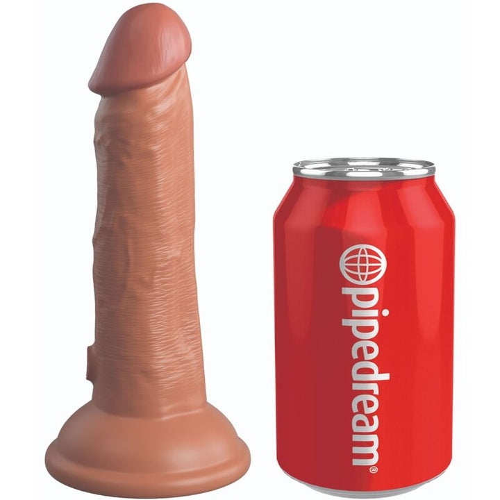 King Cock Elite Realistic Silicone Dildo 15.2 CM Caramel — Skin