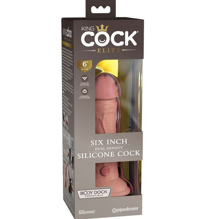 King Cock Elite Realistic Silicone Dildo 15.2 CM — Skin