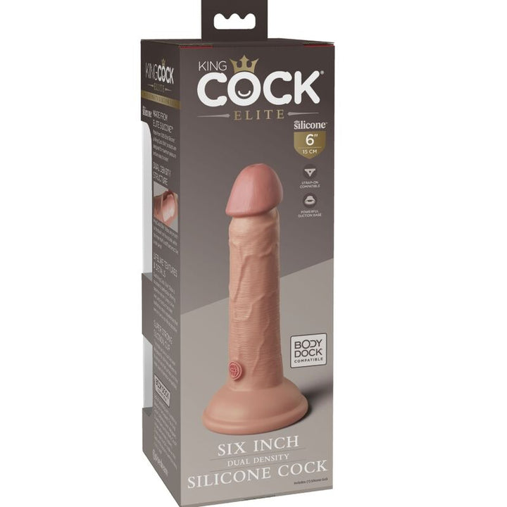 King Cock Elite Realistic Silicone Dildo 15.2 CM — Skin