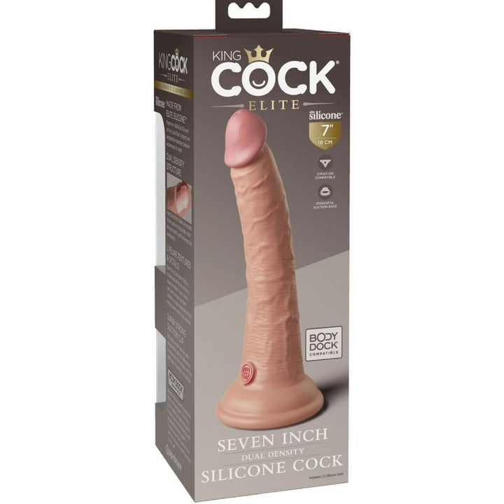 King Cock Elite Realistic Silicone Dildo 17.8 CM — Skin