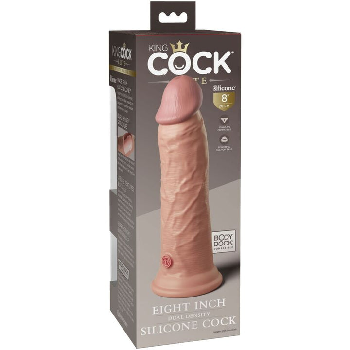 King Cock Elite Realistic Silicone Dildo 20.3 CM — Skin