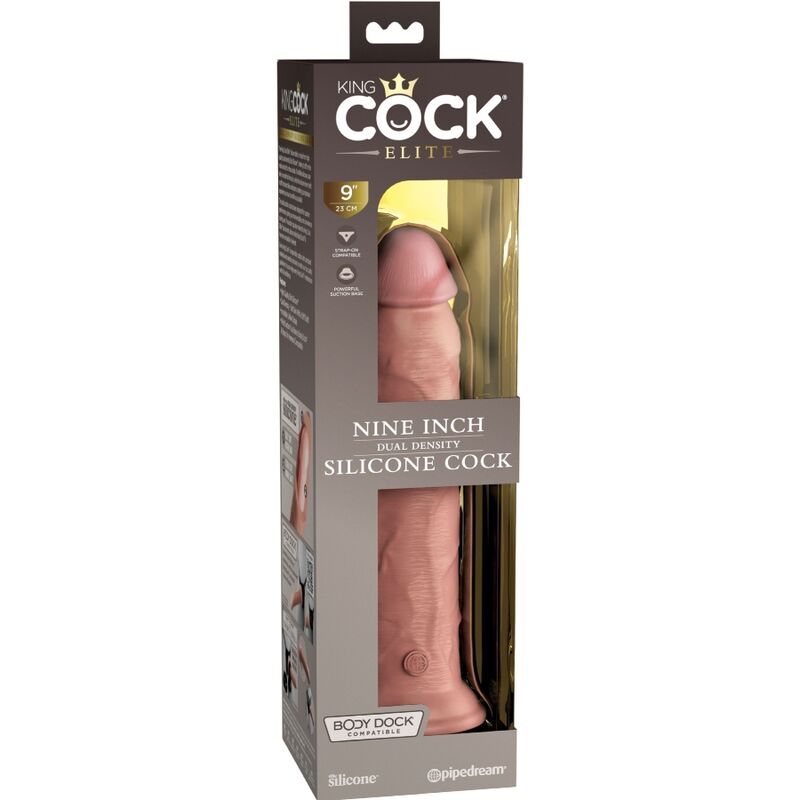 King Cock Elite Realistic Silicone Dildo 23 CM — Skin