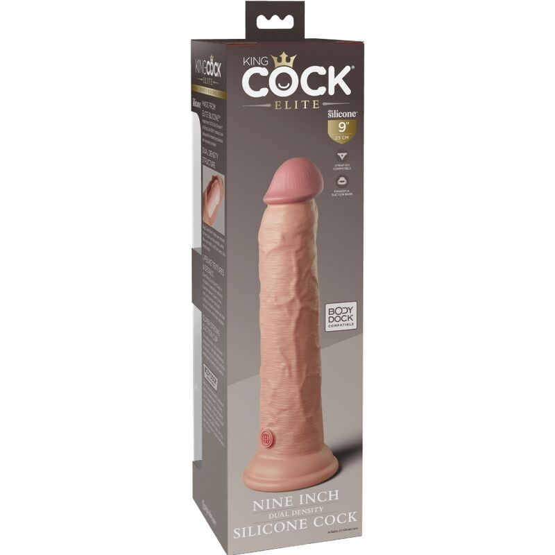 King Cock Elite Realistic Silicone Dildo 23 CM — Skin