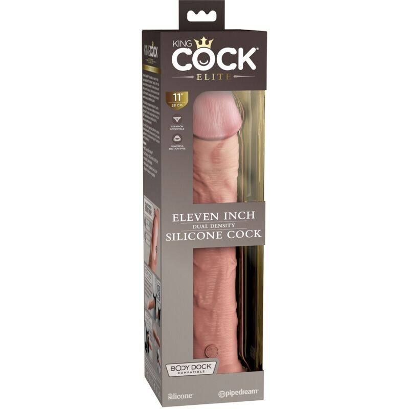 King Cock Elite Realistic Silicone Dildo 28 CM — Skin