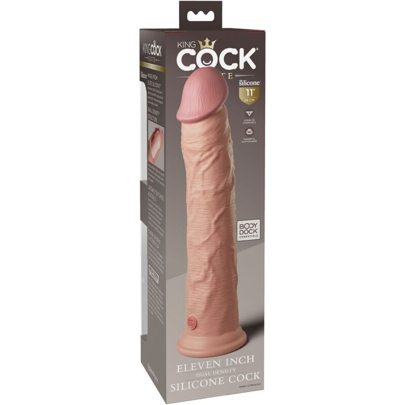 King Cock Elite Realistic Silicone Dildo 28 CM — Skin