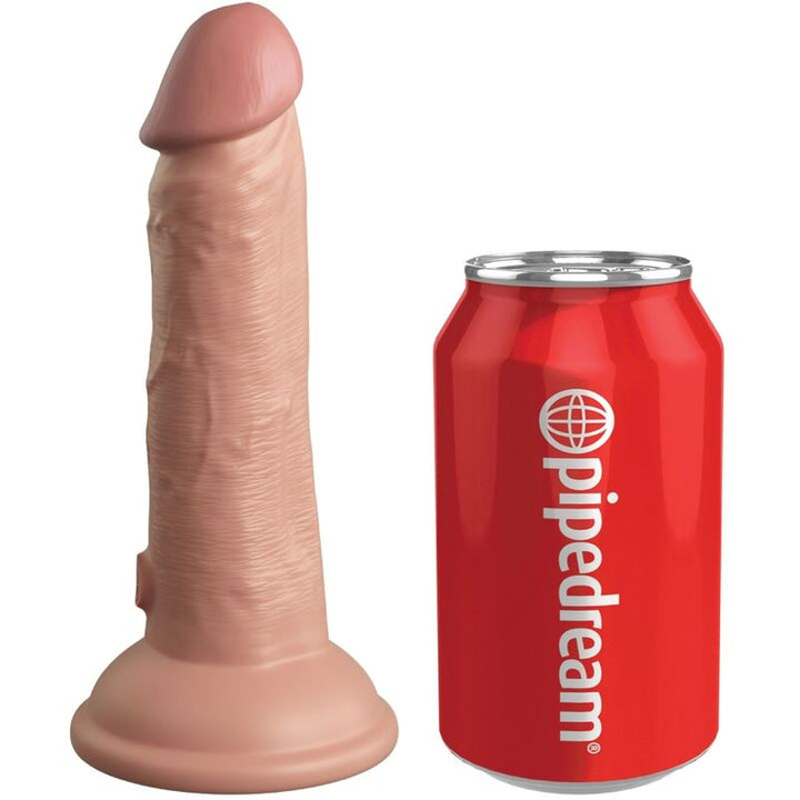 King Cock Elite Realistic Dildo Vibrating &amp; Silicone 15.2 CM — Skin