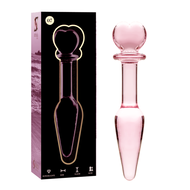 Nebula Series By Ibiza Model 7 Anal Plug Borosilicate Glass — Clear glass