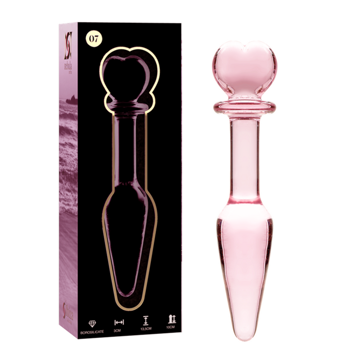Nebula Series By Ibiza Model 7 Anal Plug Borosilicate Glass — Clear glass