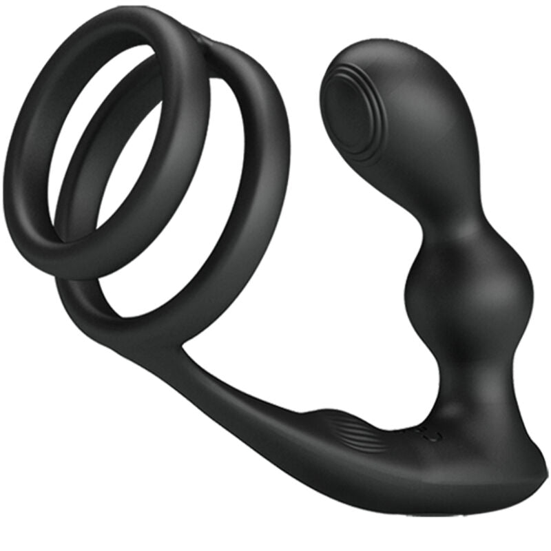 Pretty Love Marshall - Penis Ring With Vibratory Anal Plug