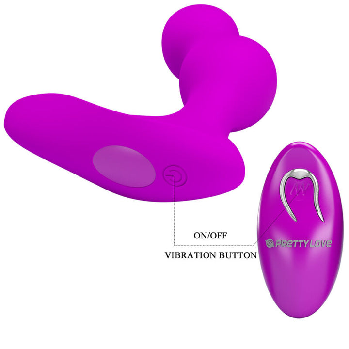 Terrance Anal Vibrator Massager With Remote — Black
