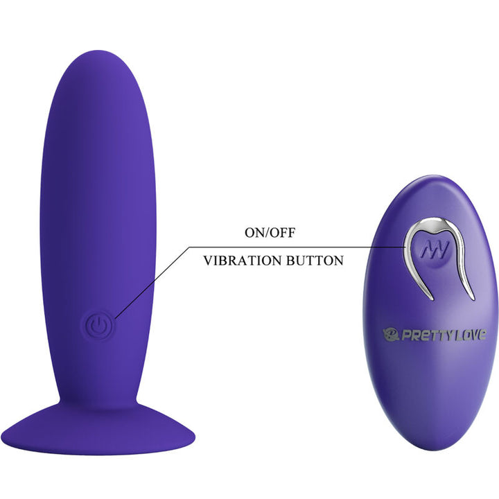 Youth Plug Anal Vibrator Remote Control Violet — Purple