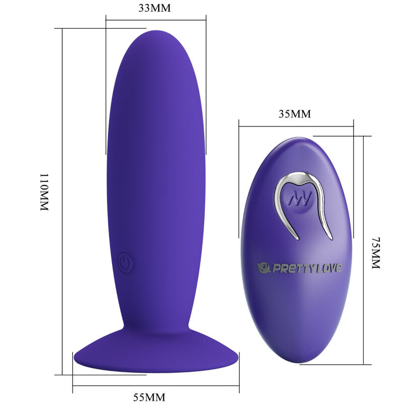Youth Plug Anal Vibrator Remote Control Violet — Purple