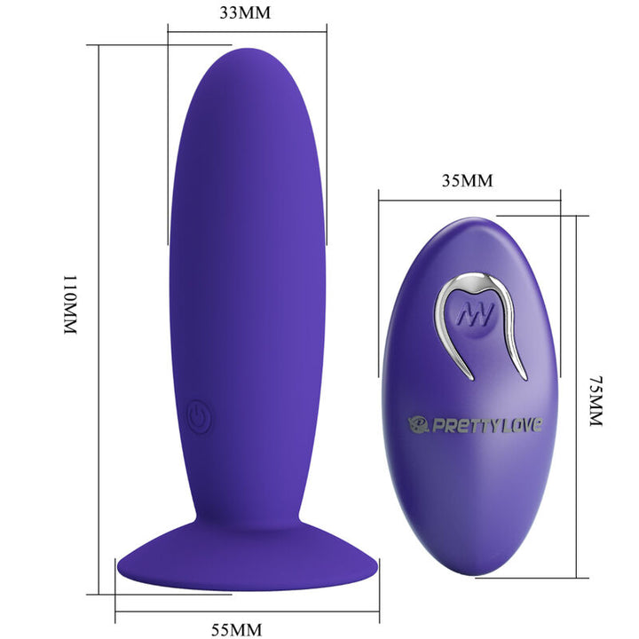 Youth Plug Anal Vibrator Remote Control Violet — Purple
