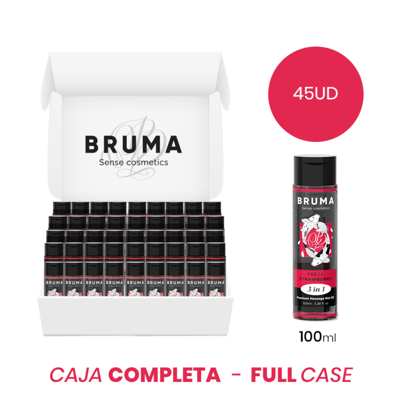 Moq - 45 Bruma Premium Massage Hot Oil Strawberry 3 In 1 100