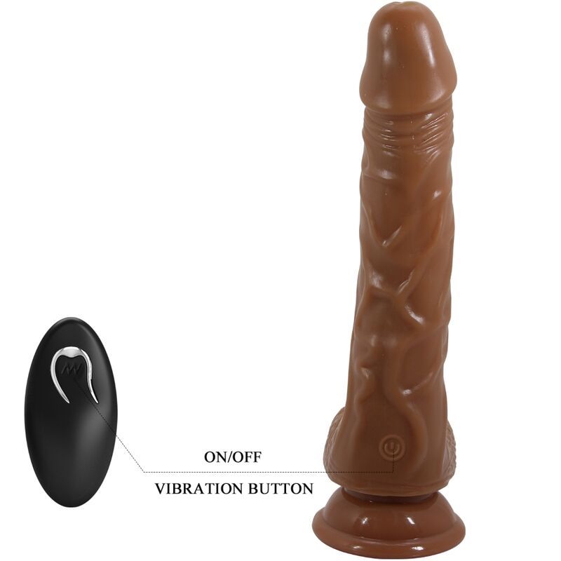 Baile Bodach - Realistic Vibrator With Remote Control Suction — Skin