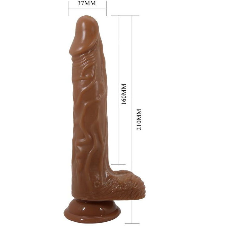 Baile Bodach - Realistic Vibrator With Remote Control Suction — Skin