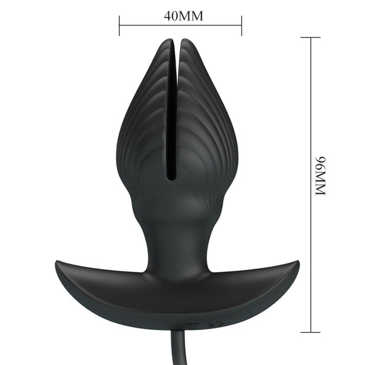 Pretty Love Inflatable &amp; Rechargeable Anal Plug — Black