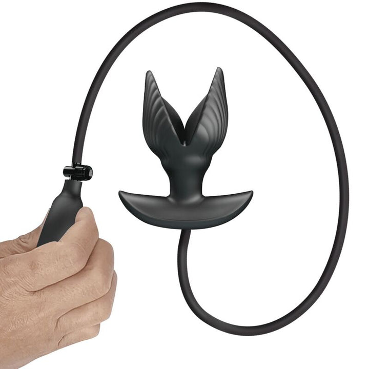 Pretty Love Inflatable &amp; Rechargeable Anal Plug — Black