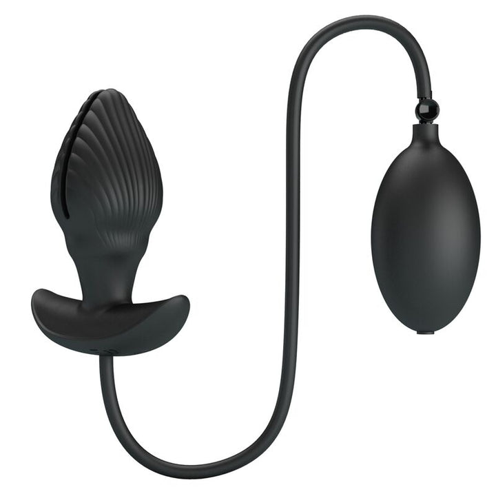 Pretty Love Inflatable &amp; Rechargeable Anal Plug — Black