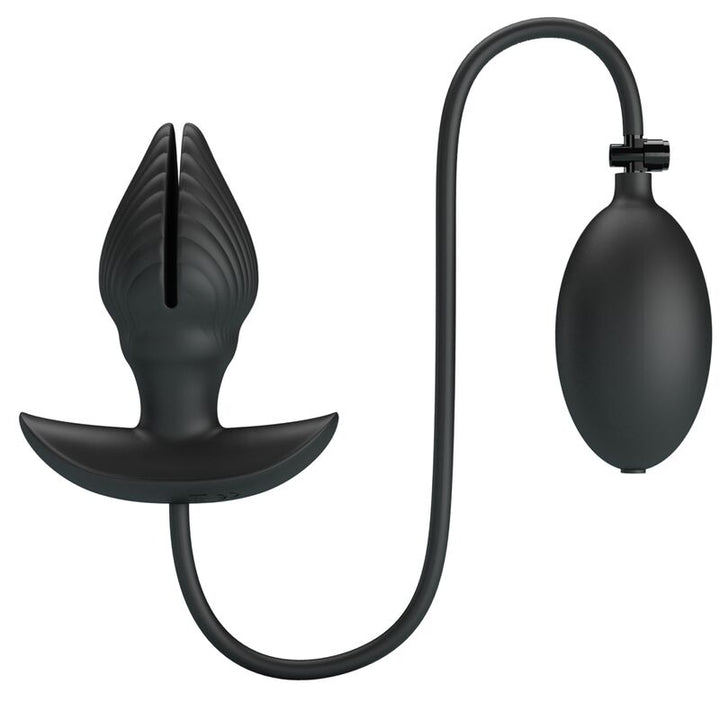 Pretty Love Inflatable &amp; Rechargeable Anal Plug — Black