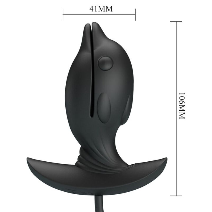 Pretty Love Inflatable &amp; Rechargeable Delfin Anal Plug — Black
