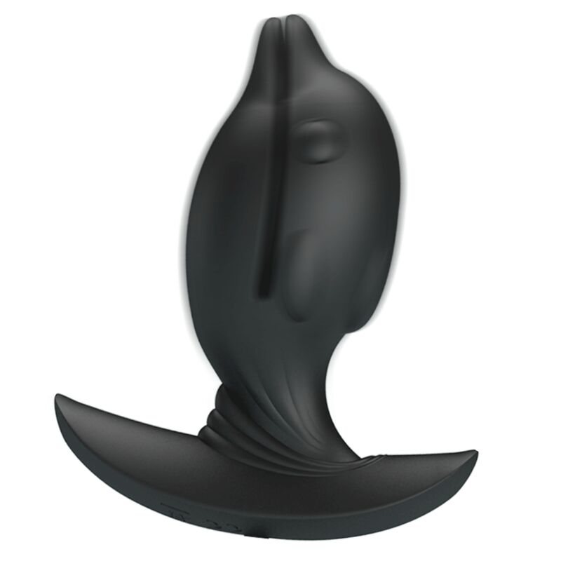 Pretty Love Inflatable &amp; Rechargeable Delfin Anal Plug — Black