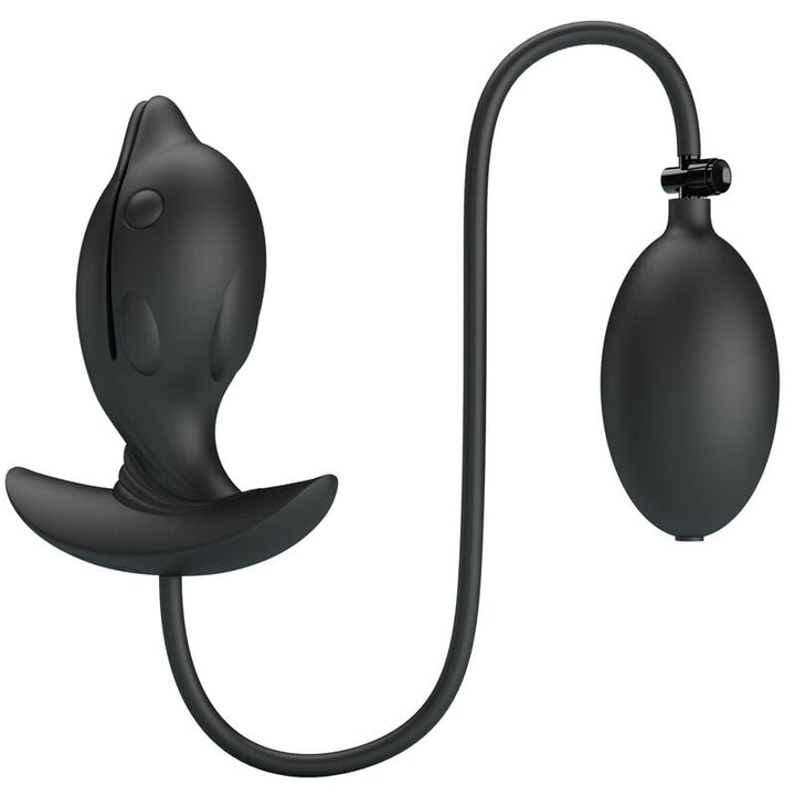 Pretty Love Inflatable &amp; Rechargeable Delfin Anal Plug — Black