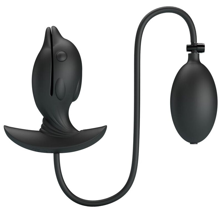 Pretty Love Inflatable &amp; Rechargeable Delfin Anal Plug — Black
