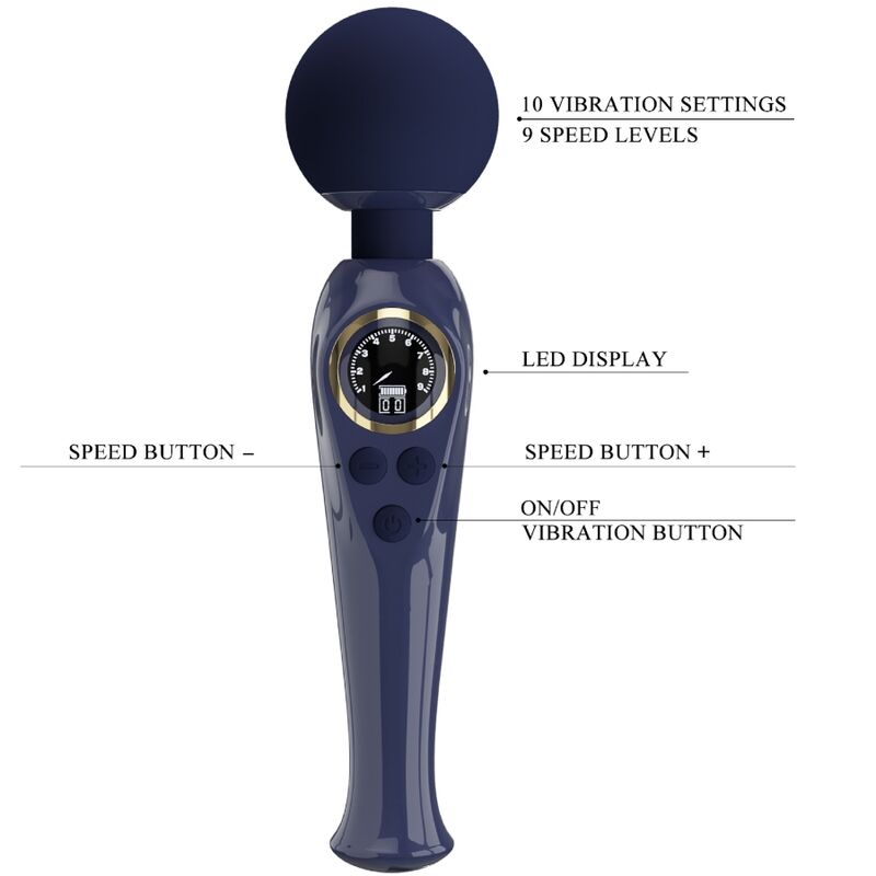 Pretty Love Skyler - Vibrator Wand Blue