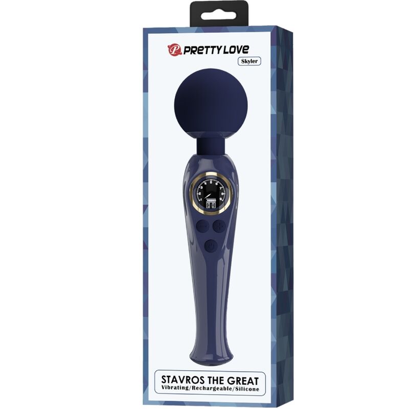 Pretty Love Skyler - Vibrator Wand Blue