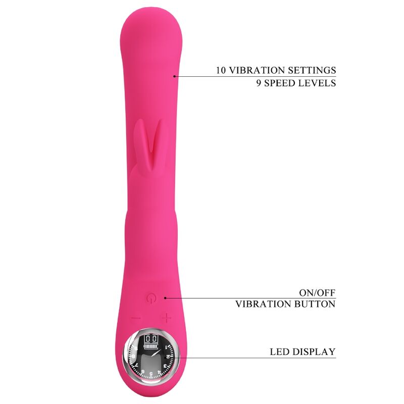 PRETTY LOVE - LAMAR RABBIT VIBRATOR &amp; PINK G-SPOT