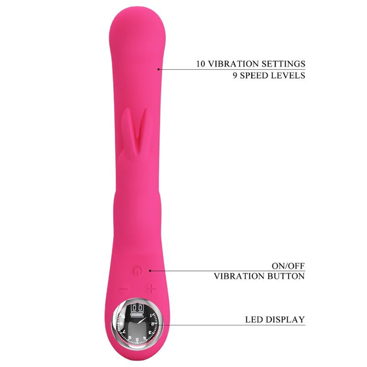 PRETTY LOVE - LAMAR RABBIT VIBRATOR &amp; PINK G-SPOT