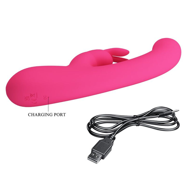 PRETTY LOVE - LAMAR RABBIT VIBRATOR &amp; PINK G-SPOT