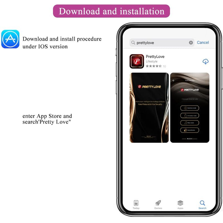 PRETTY LOVE - CATALINA PINK RECHARGEABLE VIBRATING EGG FREE APP