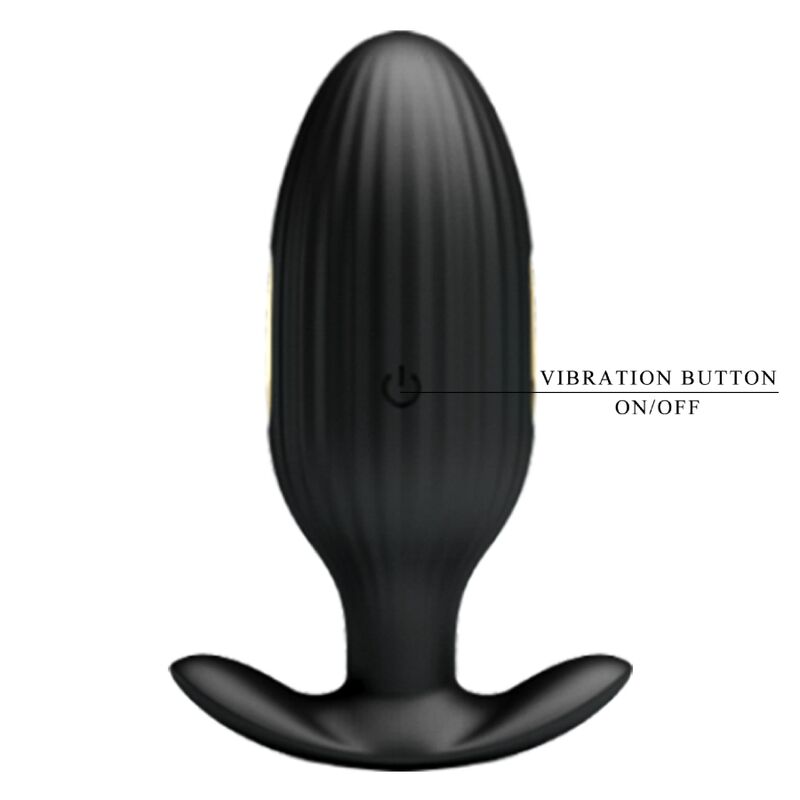 Pretty Love Jefferson App Controlled Anal Plug Black — Black