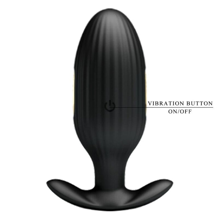 Pretty Love Jefferson App Controlled Anal Plug Black — Black