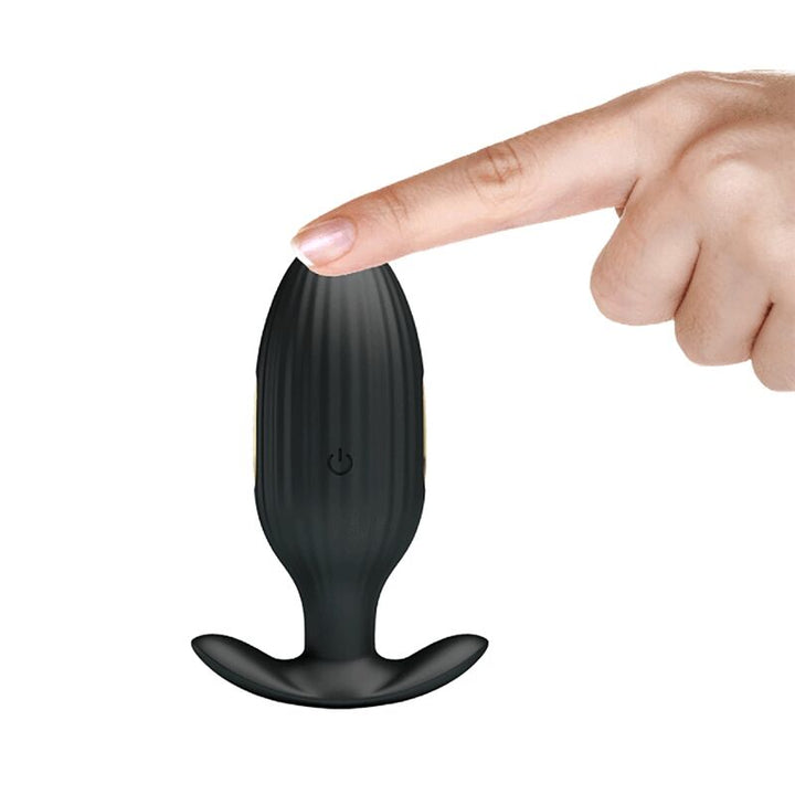 Pretty Love Kelly Plug Anal Rechargeable Vibrator Black — Black