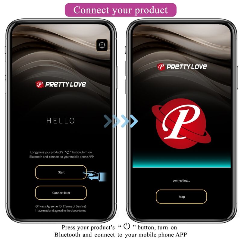 Pretty Love Jefferson App Controlled Anal Plug Black — Black