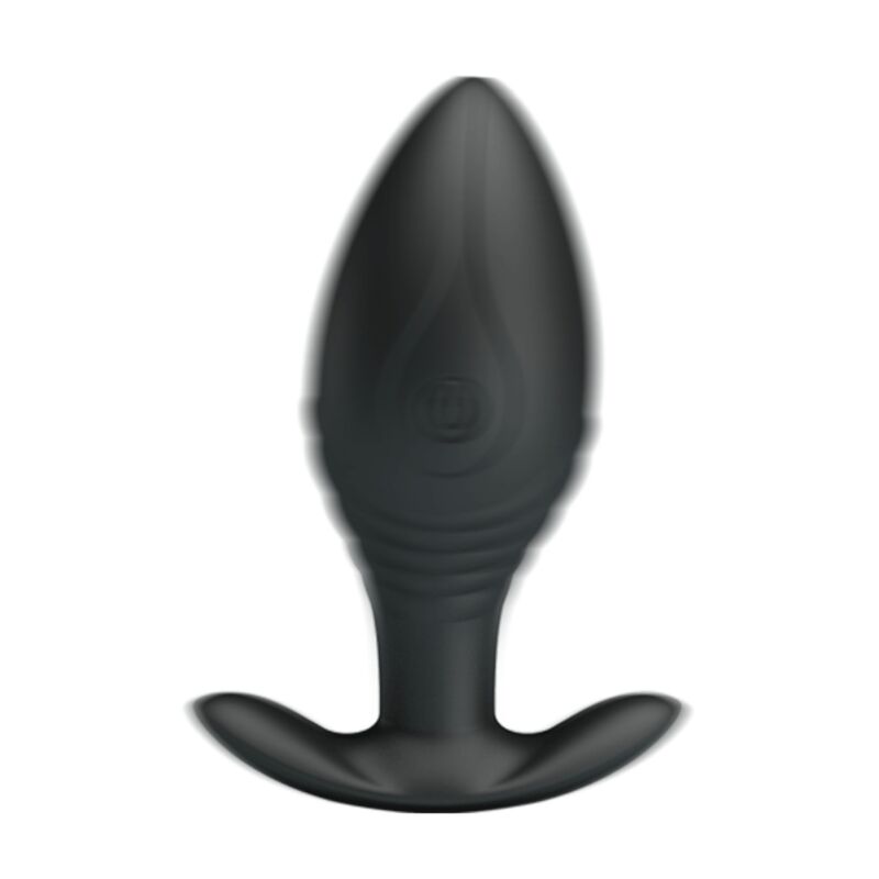 Pretty Love Regina Anal Plug Rechargeable Vibrator Black — Black