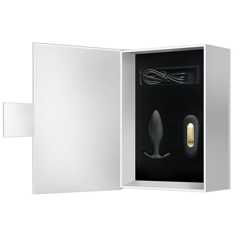 Pretty Love Regina Anal Plug Rechargeable Vibrator Black — Black