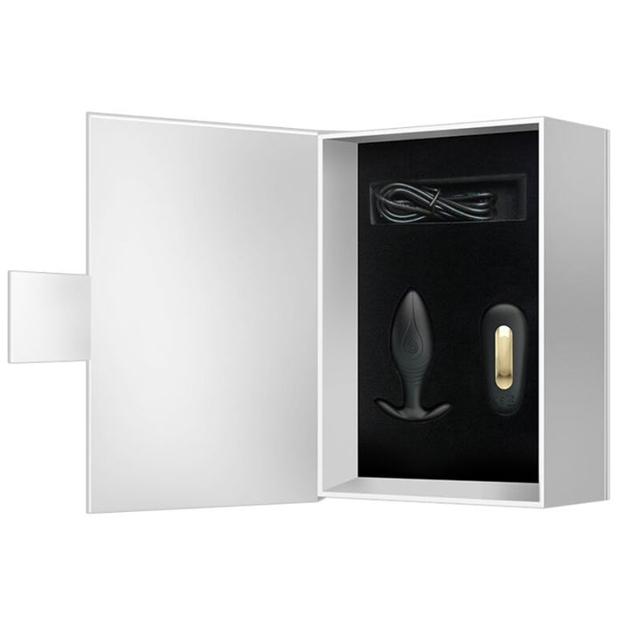 Pretty Love Regina Anal Plug Rechargeable Vibrator Black — Black