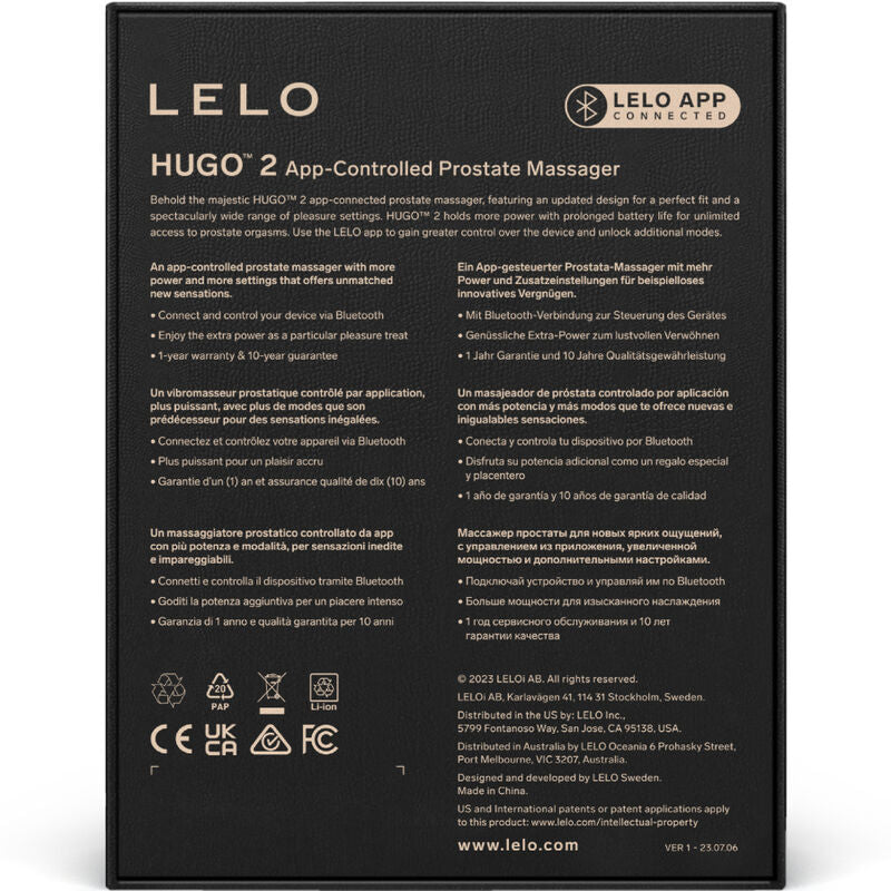 LELO Hugo 2 Prostate Massager — Green silicone